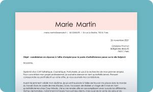 Générateur de lettre de motivation