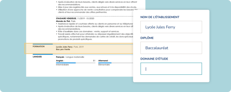 Zoom Sur La Section Formation Dun Curriculum