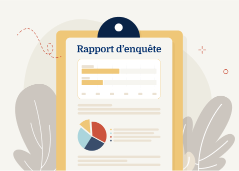 Image Dun Rapport Denquête Avec Un Diagramme Circulaire